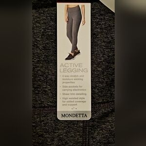 Athletic Leggings Gray Womens Medium NWT